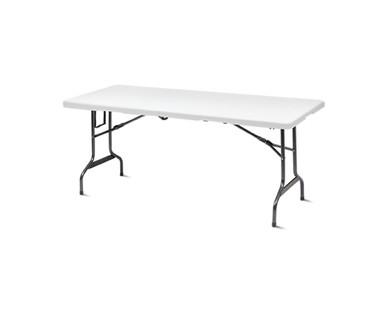 Easy Home 6' Folding Table with Wheels