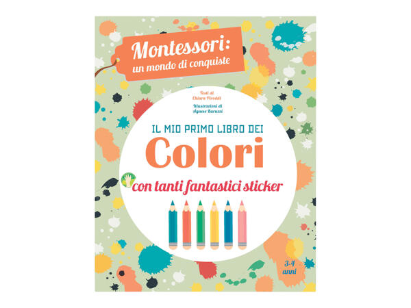 Album da colorare con sticker per bambini Montessori
