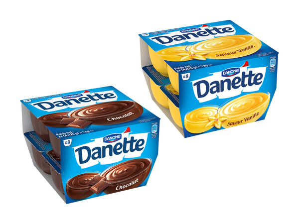 Danette chocolat/vanille Danone