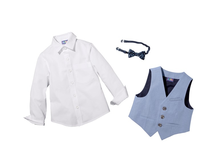 Set cămașă cu vestă și cravată / papion, băieți, 1-6 ani