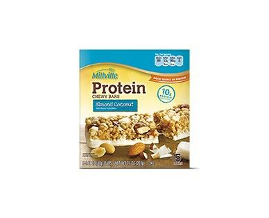Millville Caramel Nut or Coconut Almond Protein Chewy Bars