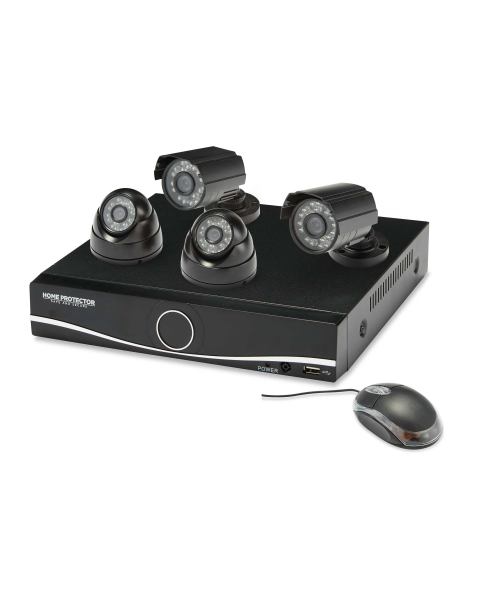 Home Protector 4 Camera HD CCTV Kit
