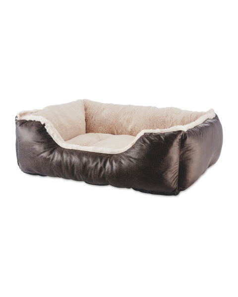 Pet Collection Faux Leather Pet Bed