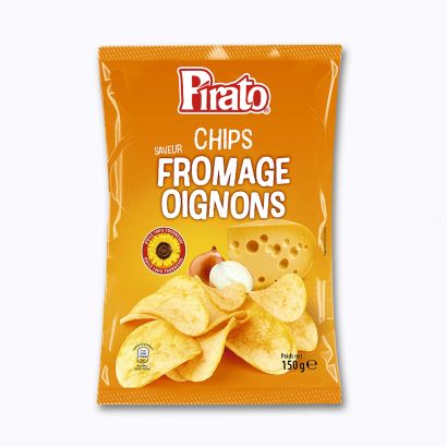 Chips saveur fromage oignons