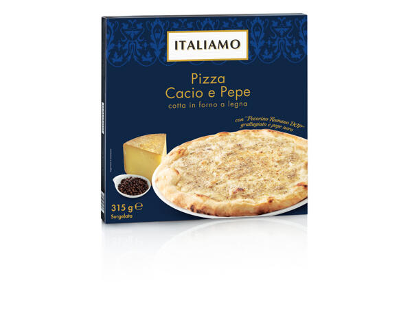 Pizza with Cacio Cheese and Pepper