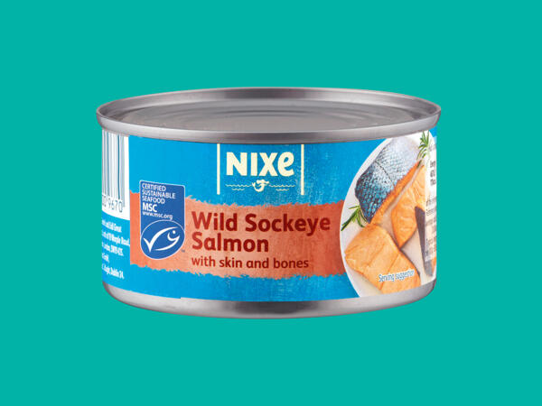 Nixe Wild Sockeye Salmon with Skin & Bones