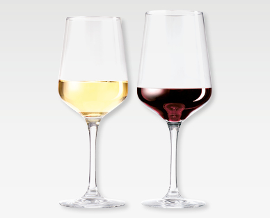 Lot de verres à vin blanc/à vin rouge, 6 pièces CROFTON(R)