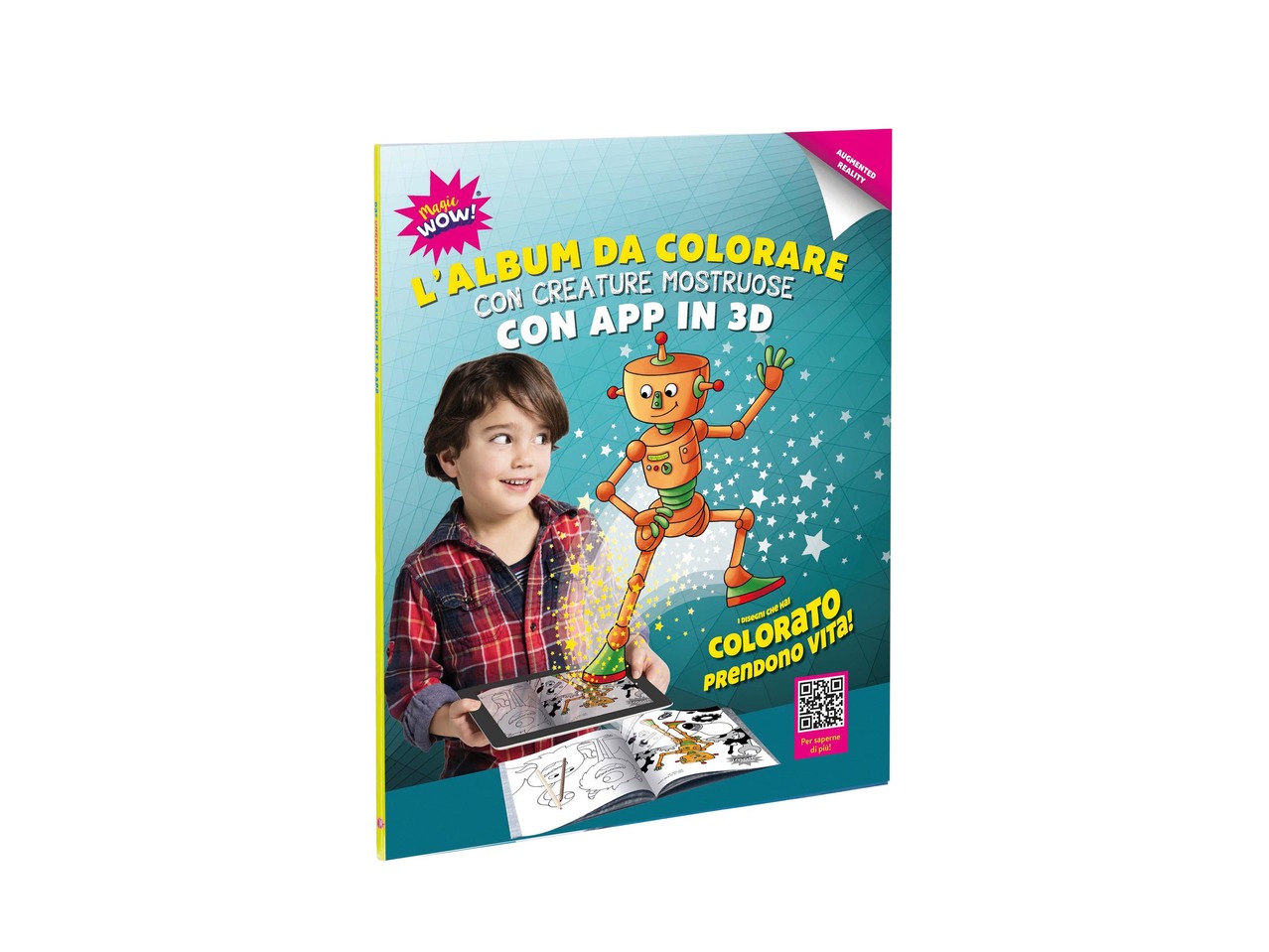 Album da colorare con app 3D