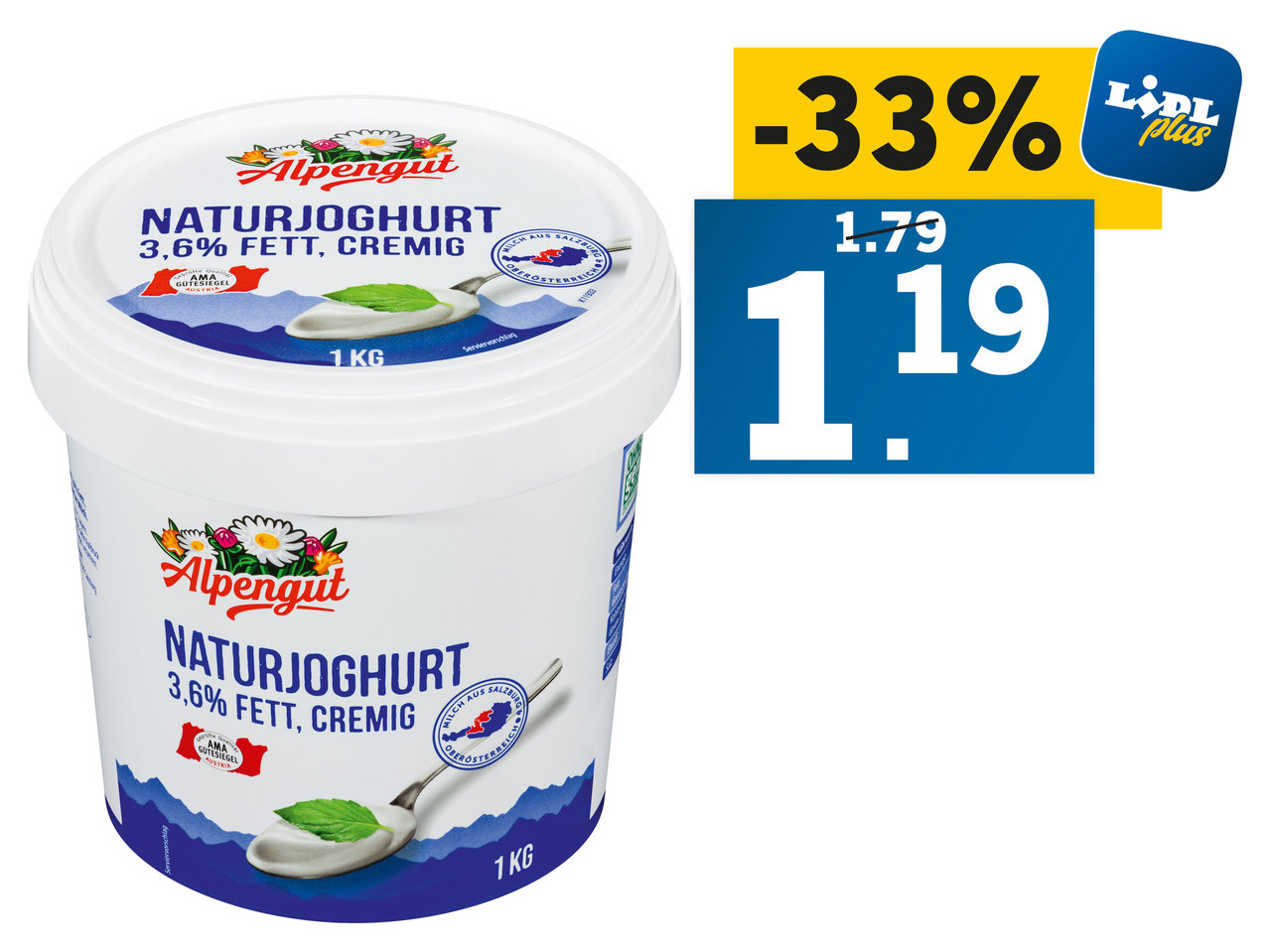 ALPENGUT Naturjoghurt 3,6%