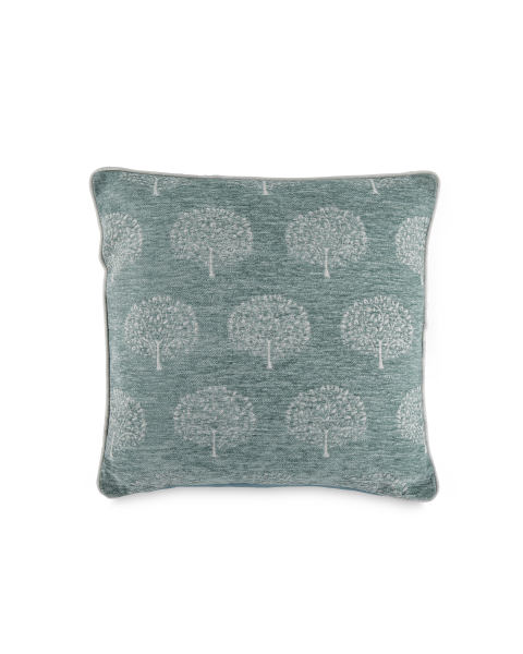 Green Tree Print Decorative Cushion