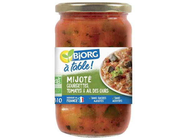 Bjorg mijoté courgettes tomates & ail des ours Bio