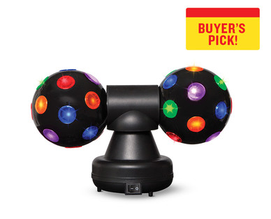 Easy Home Single or Dual Rotating Disco Ball Light