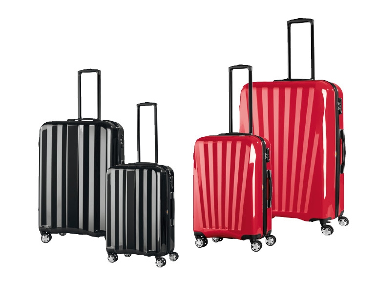 Set de valises en polycarbonate, 2 pièces