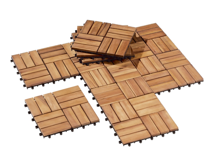 Wooden Tiles, 10 pieces