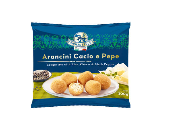 Frozen Breaded Arancini Cacio & Pepe