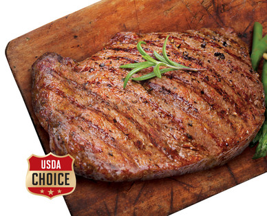 Fresh USDA Choice Boneless Beef Ribeye Steak Twin Packs