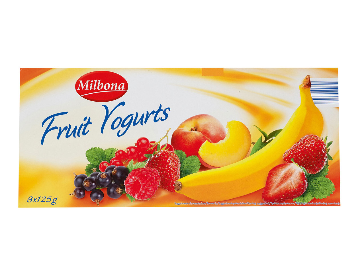 Teilentrahmter Joghurt mit Früchten