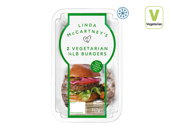 Linda McCartney's 2 Vegetarian ¼lb Burgers