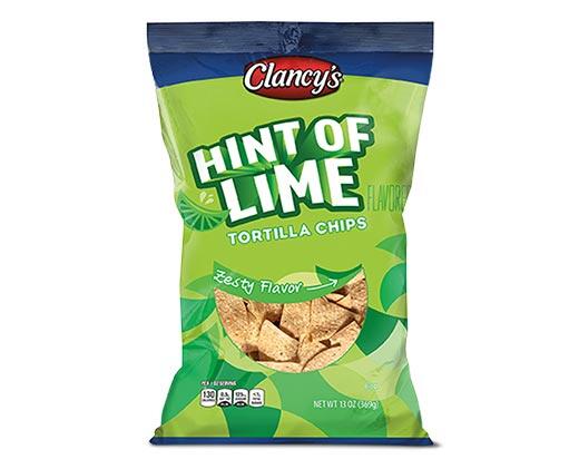 Clancy's 
 Hint of Lime Tortilla Chips