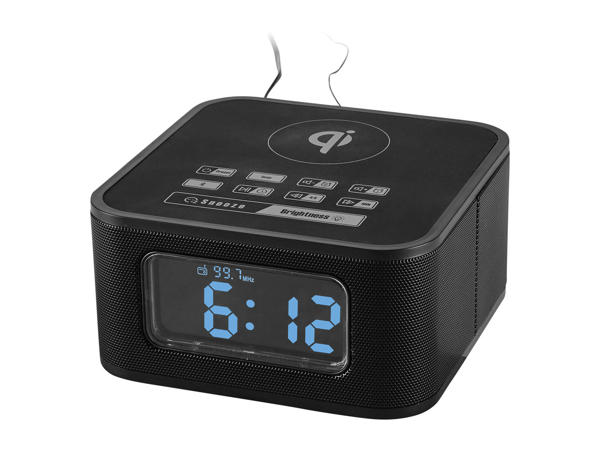 Silvercrest Bluetooth(R) Alarm Clock Radio with QI Charger