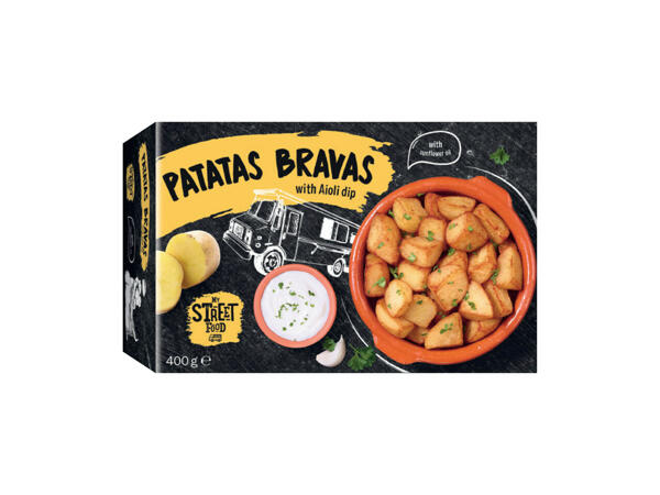 Patatas Bravas with Garlic Dip