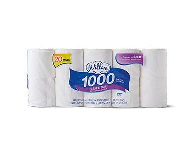 Willow 20 Roll 1000ct Bath Tissue