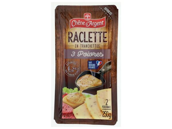 Raclette 3 poivres ou vin blanc