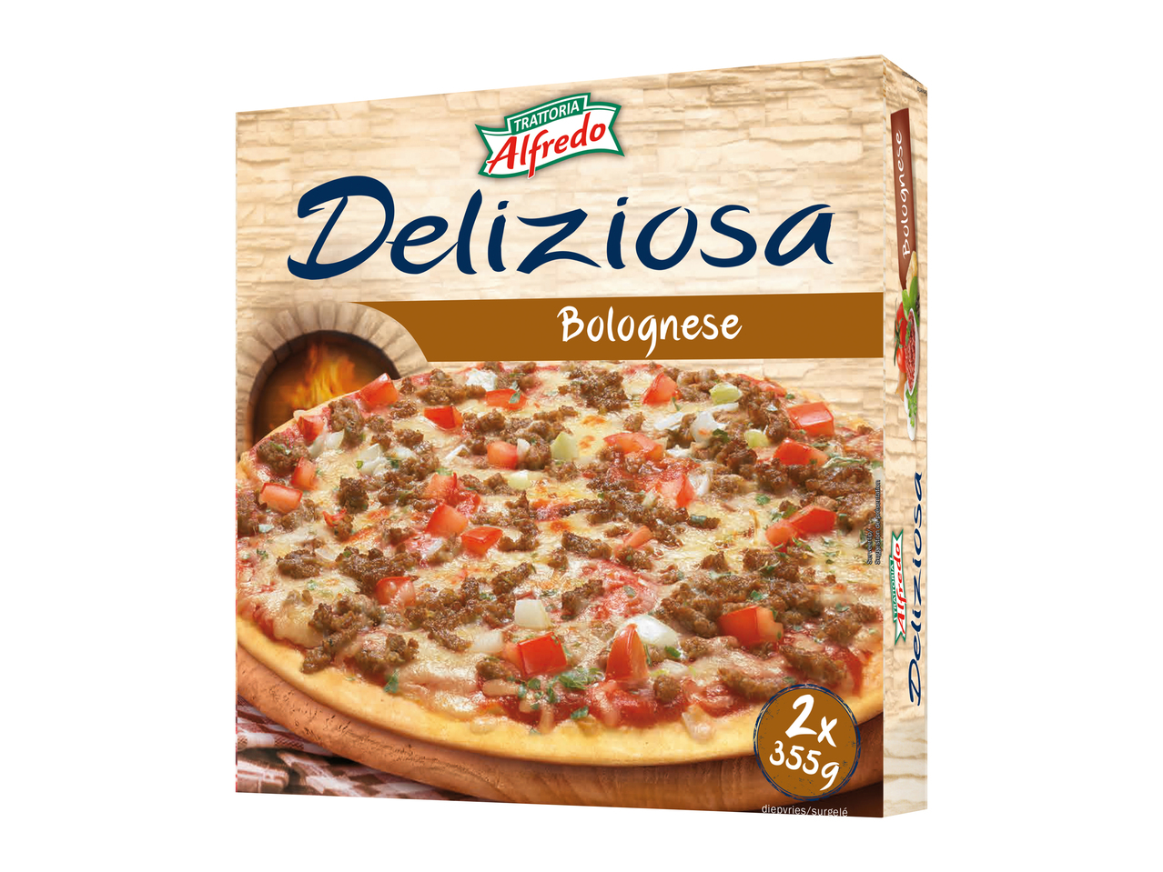 ​Pizza bolognaise cuite au four à pierre