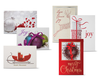 Huntington Home 24-Count Handmade Luxury Christmas Cards