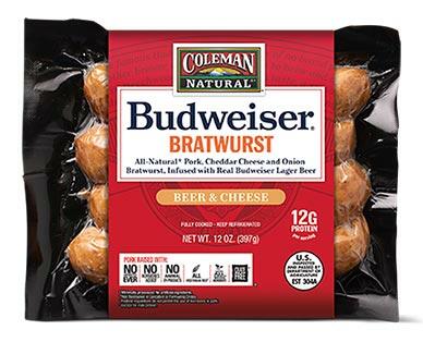 Budweiser 
 Bratwurst Classic / Beer & Cheese