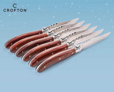 CROFTON Hochwertiges Steakmesser-Set, 6-teilig
