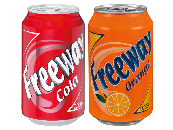 FREEWAY Cola oder Orangenlimonade