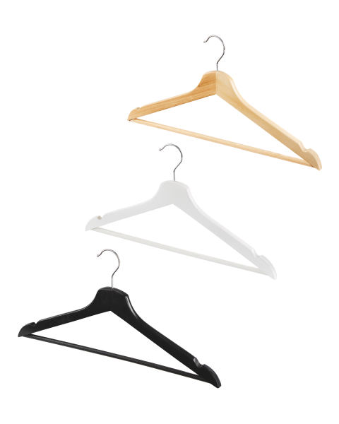 10 Pack Wooden Clothes Hanger