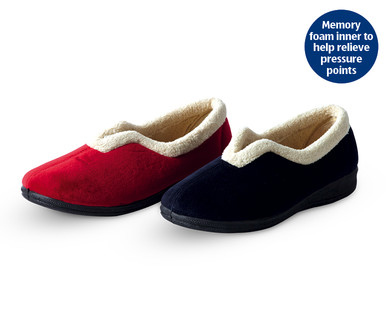 Ladies' Wide Fitting Comfort Slippers