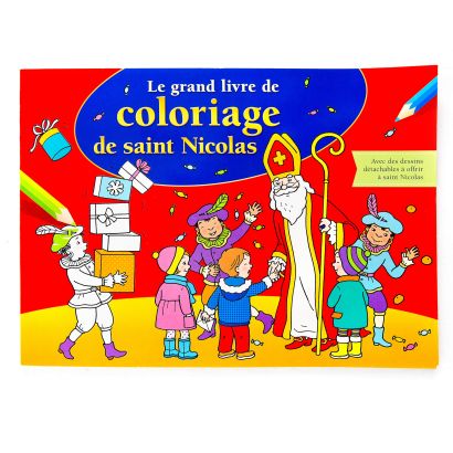 Coloriage ou livre de bricolage Saint-Nicolas