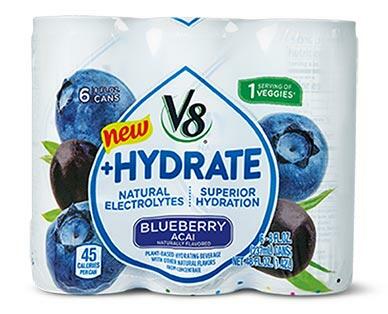 V8 Hydrate 
 Blueberry Acai or Strawberry Cucumber