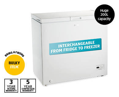 200L Interchangeable Chest Fridge Freezer