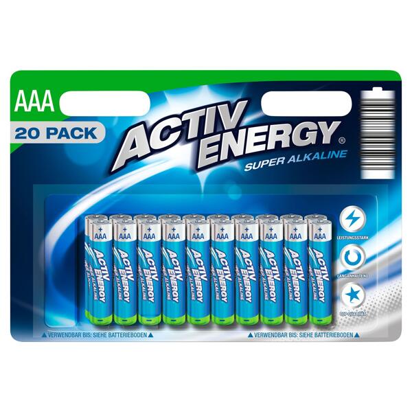 ACTIV ENERGY(R) Batterien, 20er-Packung