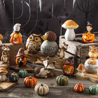 Halloween- und Herbstfiguren