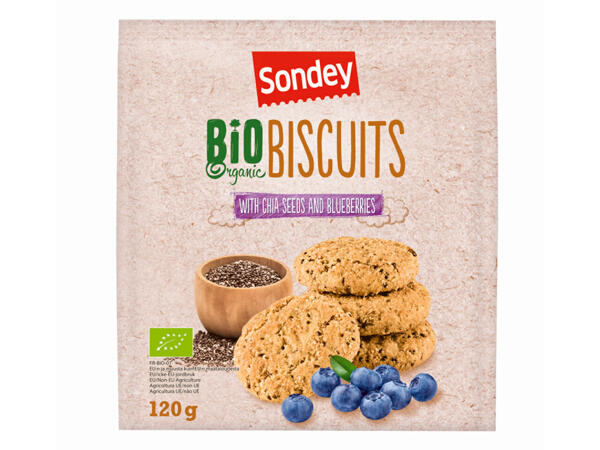 Sondey(R) Bio Biscoitos com Chia e Mirtilos