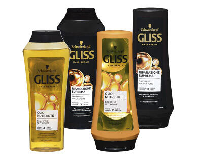 TESTANERA GLISS 
 Shampoo/Balsamo