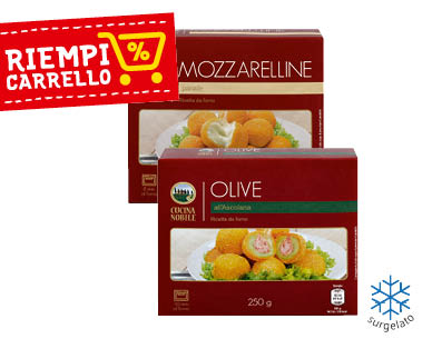 CUCINA NOBILE Olive all'Ascolana/Mozzarelline panate