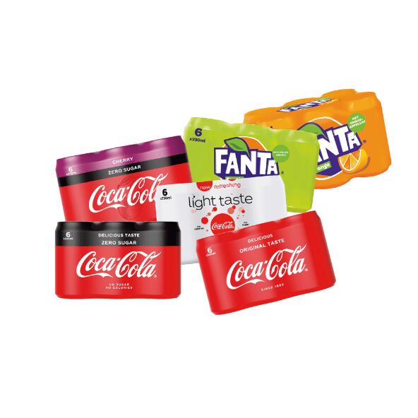 Coca Cola of Fanta 6-pack