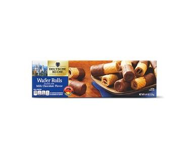 Deutsche Küche Dark or Milk Chocolate Wafer Rolls