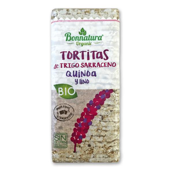 Tortitas de Quinoa e Linhaça Biológicas