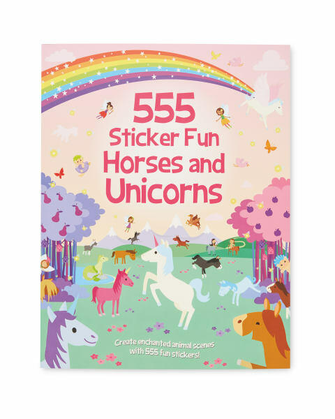 555 Horses & Unicorns Sticker Book