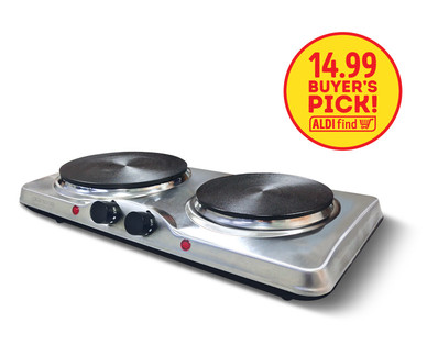 Ambiano Cast Iron Double Hot Plate