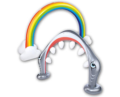 Sprinkler gonfiabile arcobaleno/squalo