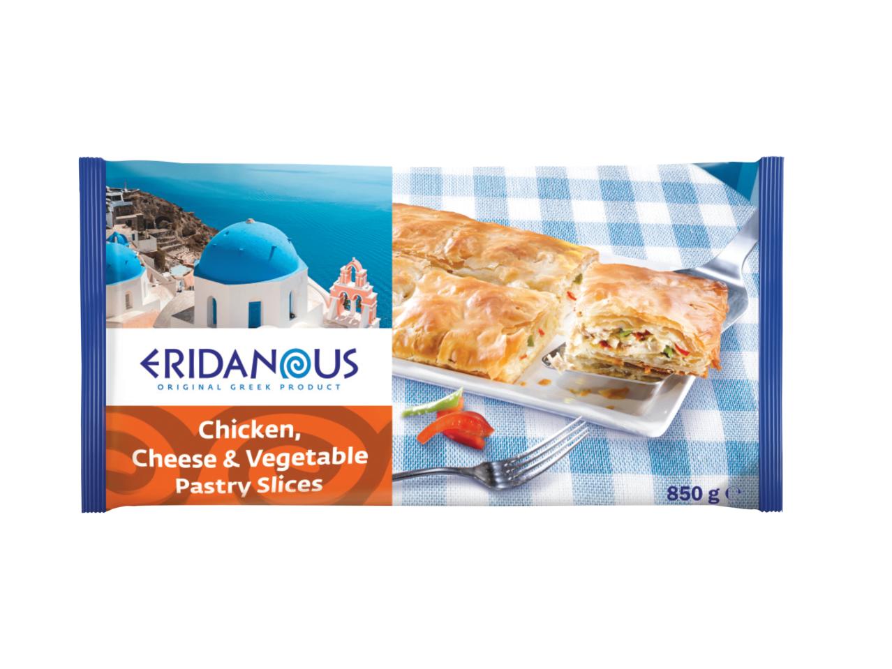 ERIDANOUS Chicken, Cheese & Vegetable Pastry Slices