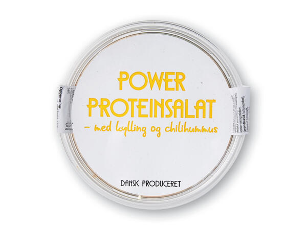 Power proteinsalat eller salatblanding med dressing